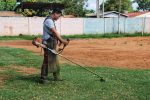 Limpieza en el Barrio Las Mercedes y en la cancha del club Independiente del Barrio Mariscal Lopez